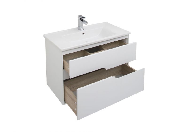Мебель для ванной Aquanet Модена 85 199305, Белый Тумба+раковина+зеркало