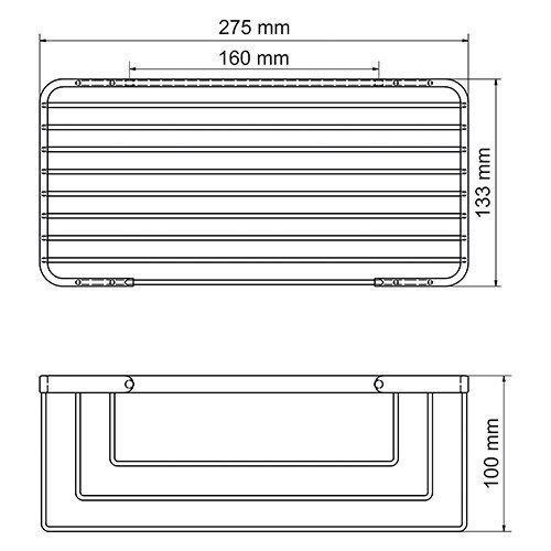 Полка WasserKRAFT Exter K-744 фото 3