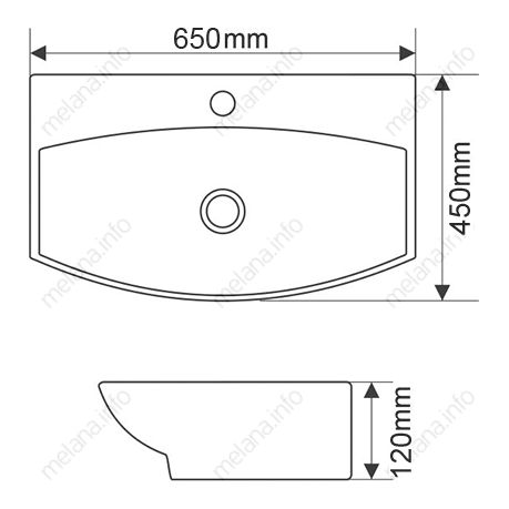 Раковина Melana 78014D-805