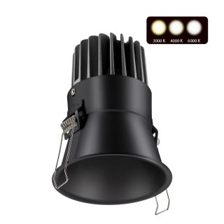 Встраиваемый светодиодный светильник с переключателем цветовой температуры NovoTech SPOT LANG 358911