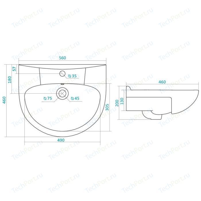 Раковина Stella Polar Антик 55 1WH110186