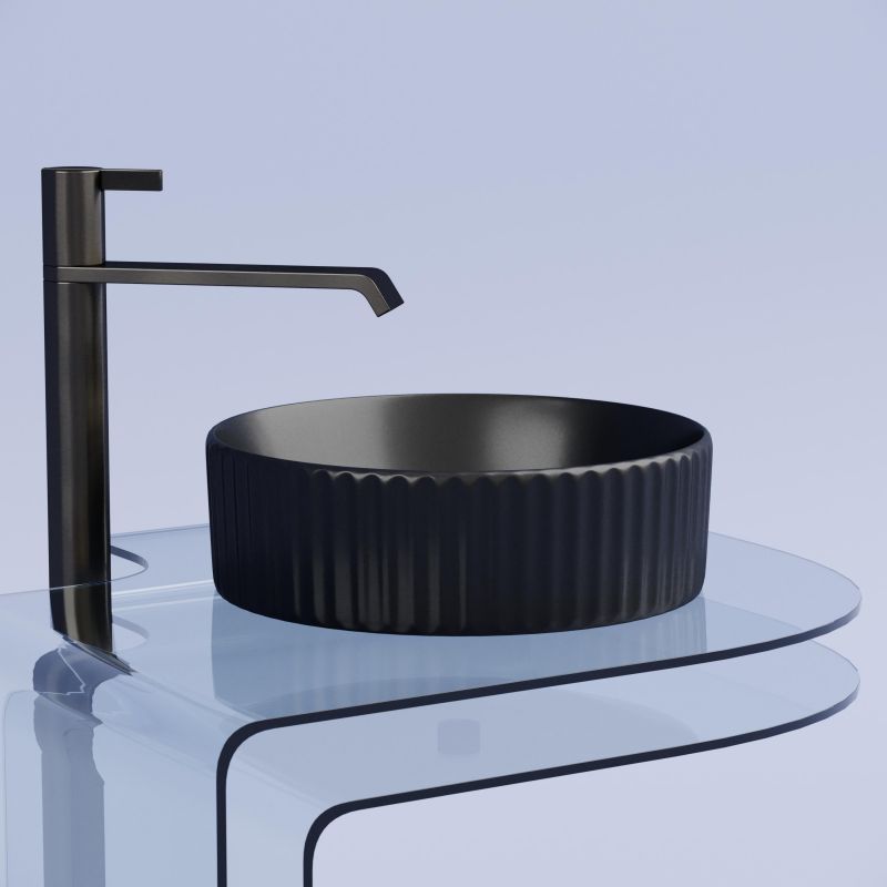 Раковина-чаша Ceramica Nova Element CN6057MB черная матовая, 36 см фото 9