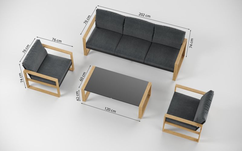 Комплект мебели Gardenini Premium Elegante long BD-2996333 фото 6