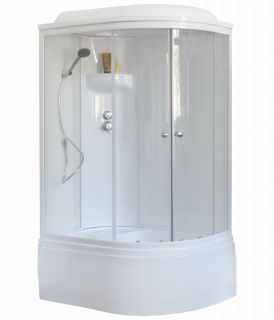 Душевая кабина Royal Bath RB8120BK6-WT, 80х120 см, L