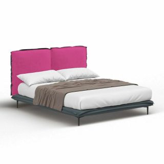 Кровать Highland Furniture FRILL 180х200 фуксия+серого цвета