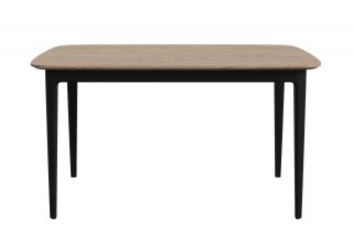 Стол обеденный Ellipsefurniture Tammi 140*90 см (натуральный дуб, черный) TY110210200601