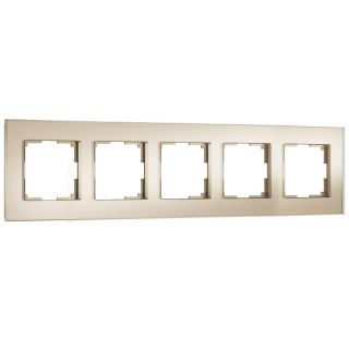 Рамка на 5 постов Werkel Senso шампань soft-touch W0053111